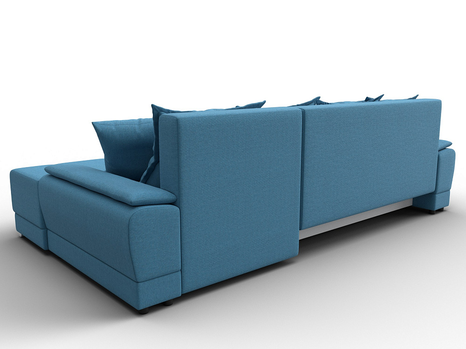 Диван угловой Лига-119 угол правый (амур 10 голубой)