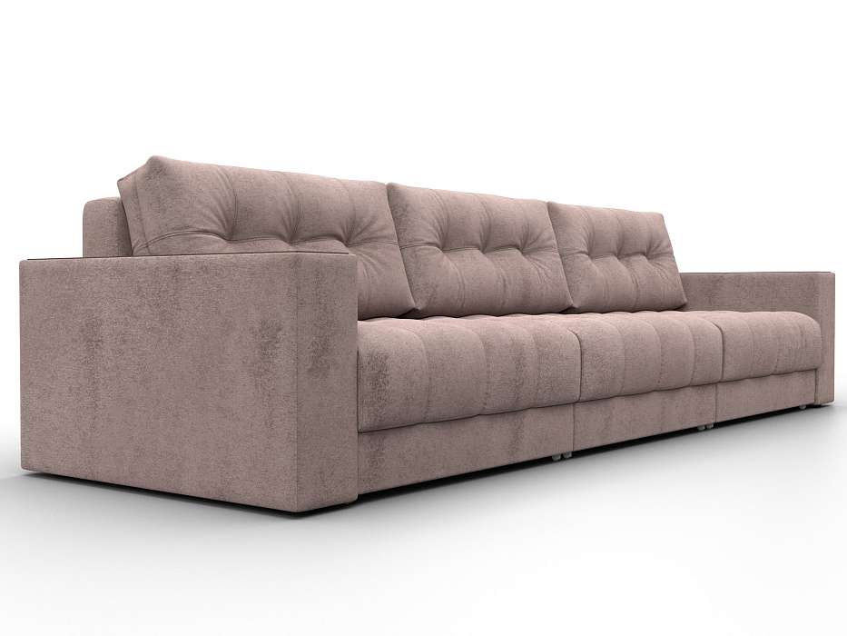 Диван прямой с декором Лига-049 НПБ Лонг (tower 05 бежевый)