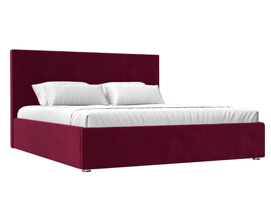 Интерьерная кровать Кариба 200 (бордовый цвет)