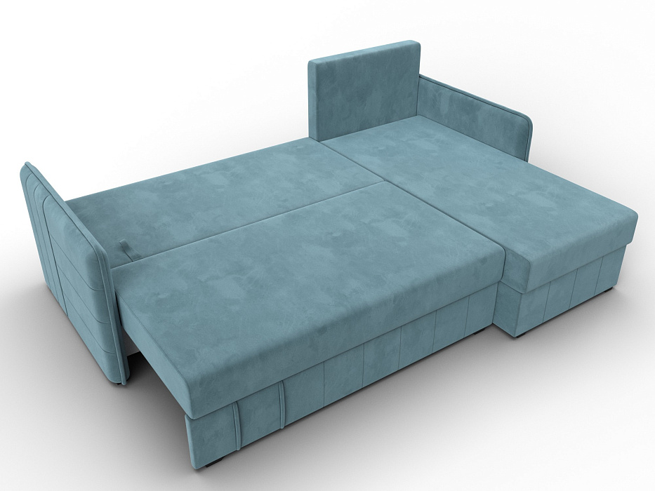 Диван угловой Слим угол универсальный (бирюзовый)