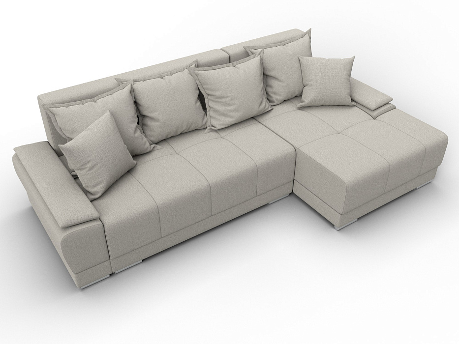 Диван угловой Лига-119 угол правый (амур 02 бежевый)