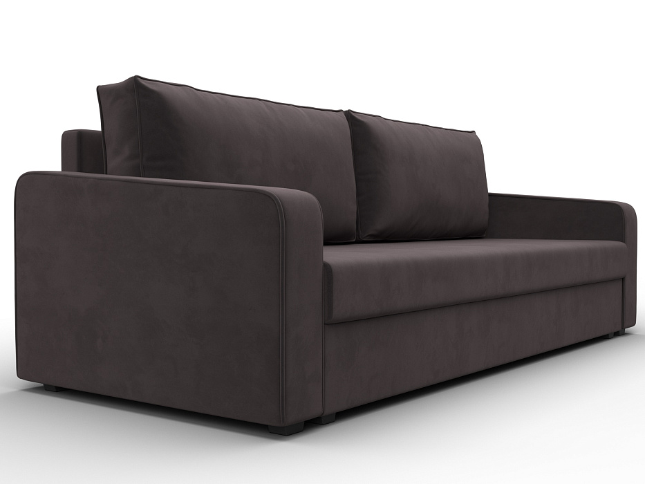Диван прямой Лига-009 (коричневый)