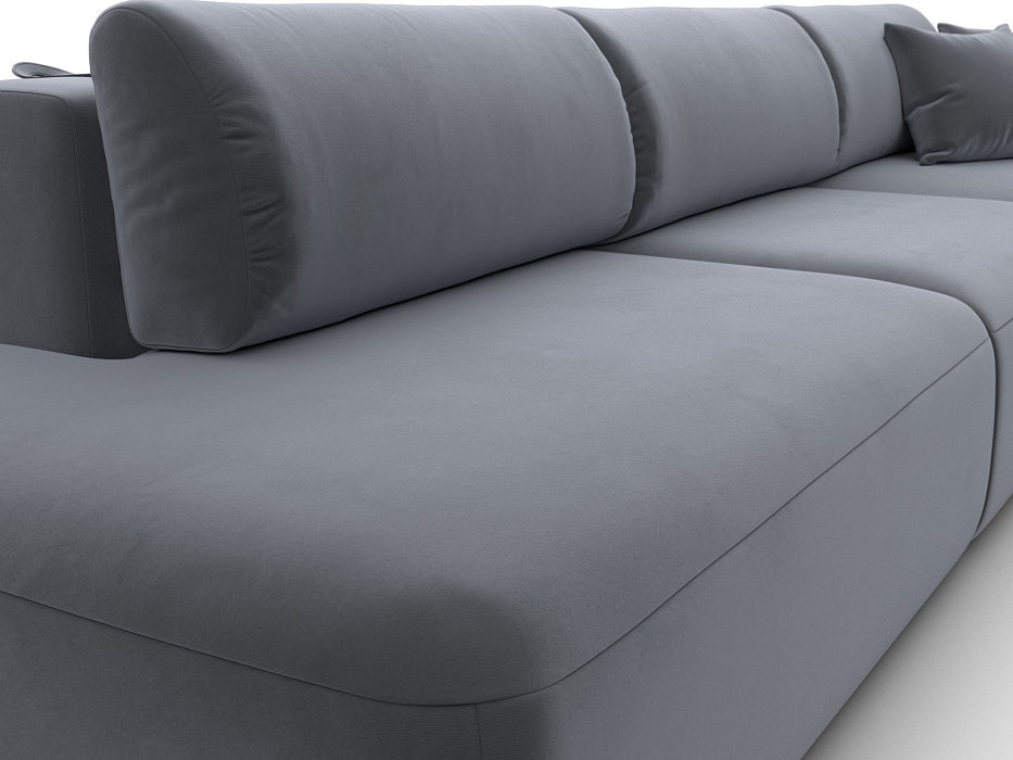 Диван угловой Лига-036 НПБ Модерн Лонг правый угол (серый)