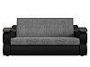 Прямой диван Меркурий 140 (серый\черный)