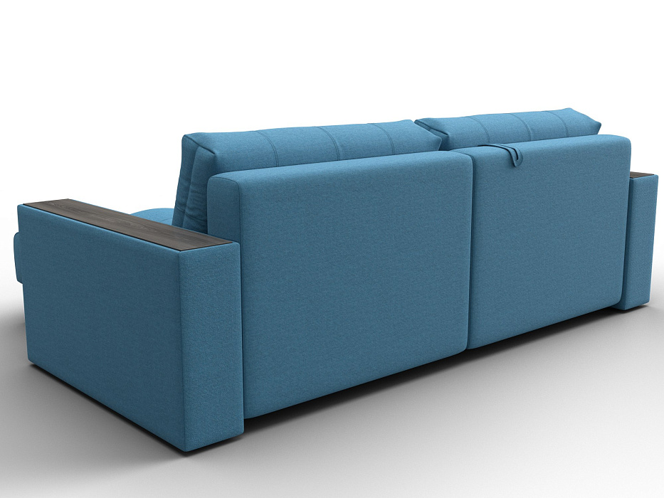 Диван угловой с декором Лига-049 НПБ (амур 10 голубой)