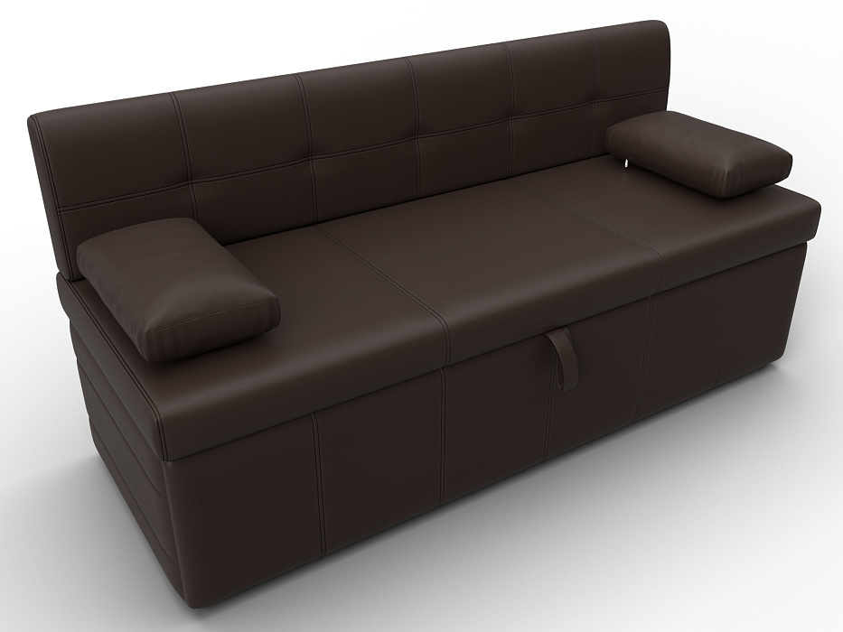 Диван кухонный прямой Лео (коричневый)