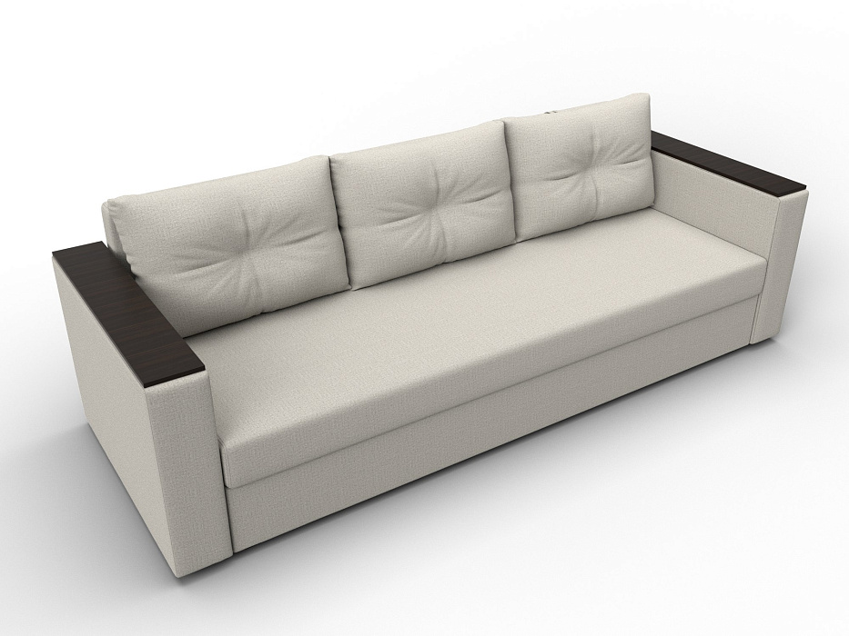 Диван прямой Атланта без стола (амур 02 бежевый)