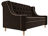 Прямой диван Бронкс (коричневый\бежевый цвет)